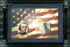 2025 Andrew Johnson A Word from POTUS Handheld Relic /649 #PA-AJ17 Box CK