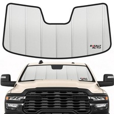 Windshield Sun Shade Deluxe Compatible for 2019-2025 Ram 2500/3500/4500/5500 ...