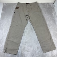 Wrangler Riggs Workwear Pants Men's Size 38x34 Canvas Ripstop Carpenter Relaxed