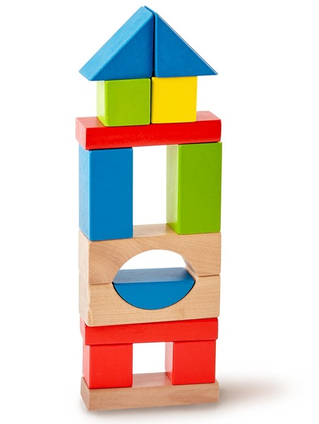 Hape Holzbausteine 50-Tlg – Buntes Holzspielzeug FüR Kinder Ab 12 Monaten-image