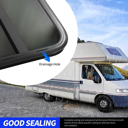 ´for 26‑31mm Wall Thickness L500 H500mm RV Sliding Window Tempered Glass Anti UV - Photo 12 sur 12