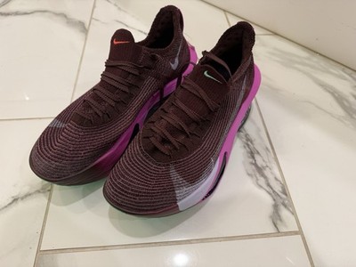 Nike Air Zoom Alphafly NEXT% 3 Women's Purple Pink Green Mesh Running Sneakers