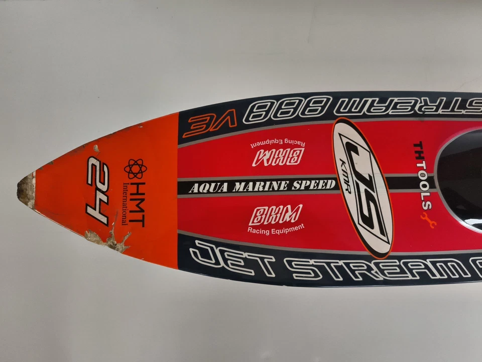 KYOSHO Jet Sream 888 VE motoscafo radiocontrollato 1/15 cm 90 Incompleto Japan - Immagine 4 di 4