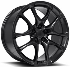 4 New Satin Black 20x9 Oe 2733 Replica Rims Fits Jeep Grand Cherokee Srt 5x127