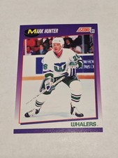 Mark Hunter 1991-92 Score American #156 Hartford Whalers