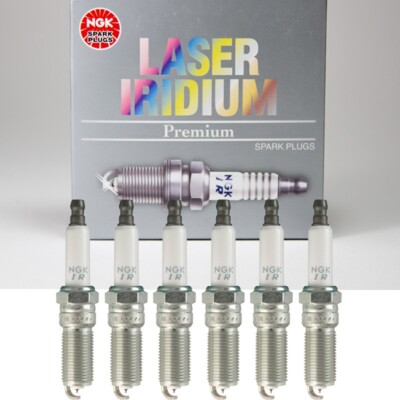 Genuine NGK Laser Iridium Spark Plug 6PCS for 2010-2019 Ford/ Lincoln V6