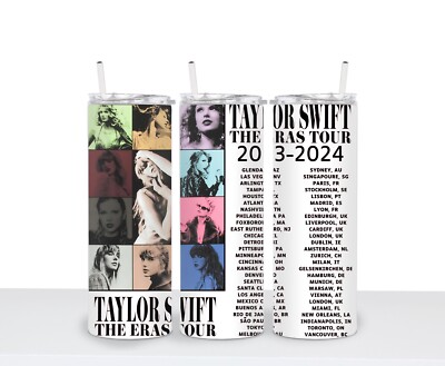 Swiftie  Eras Taylor Tumbler 20 oz water bottle TS
