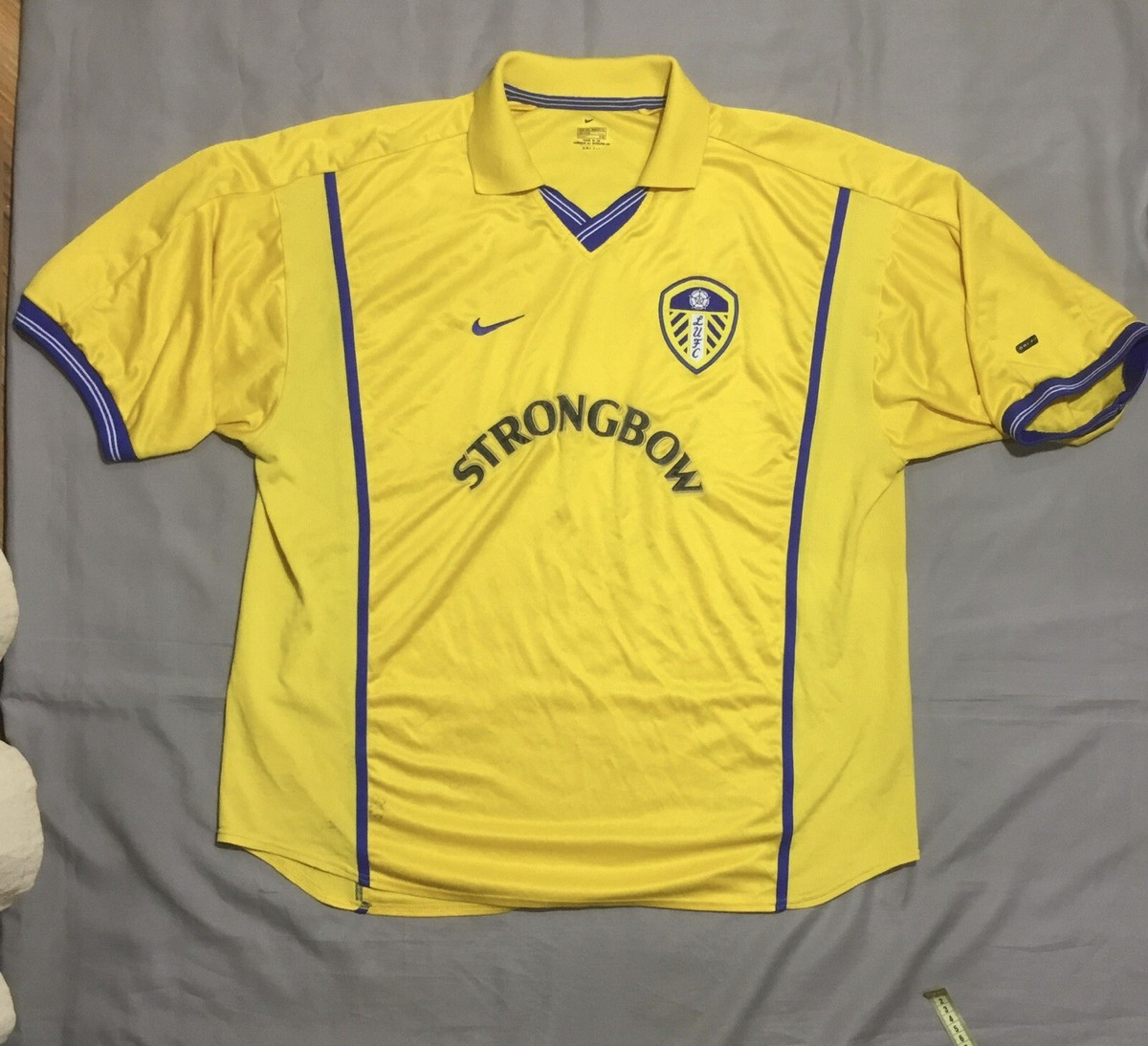 Nike Leeds United シャツ 青/黄色 STRONGBOW Nike Mens Leeds United Strongbow Dri Fit Football Soccer