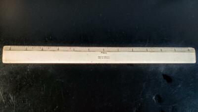 Drafting Ruler W & G Australia Model WG/0412 Full Half 