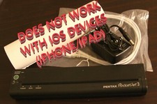 Pentax Pocketjet 3 Portable Mobile Thermal Printer w/ACC. -NO BATTERY