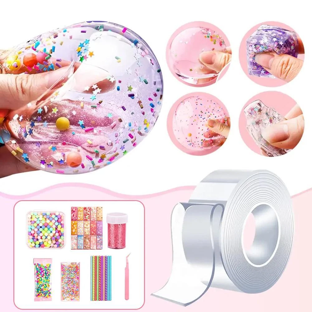 Blowing Bubble Double Sided Tape Nano Tape Kids Educational