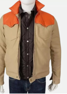 Men's Yellow Stone John Dutton Kevin Costner Classic Bomber Style Cotton Jacket