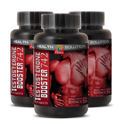 Strength Resilience - TESTOSTERONE BOOSTER 742 - Exercise Recovery 3 Bottles 180