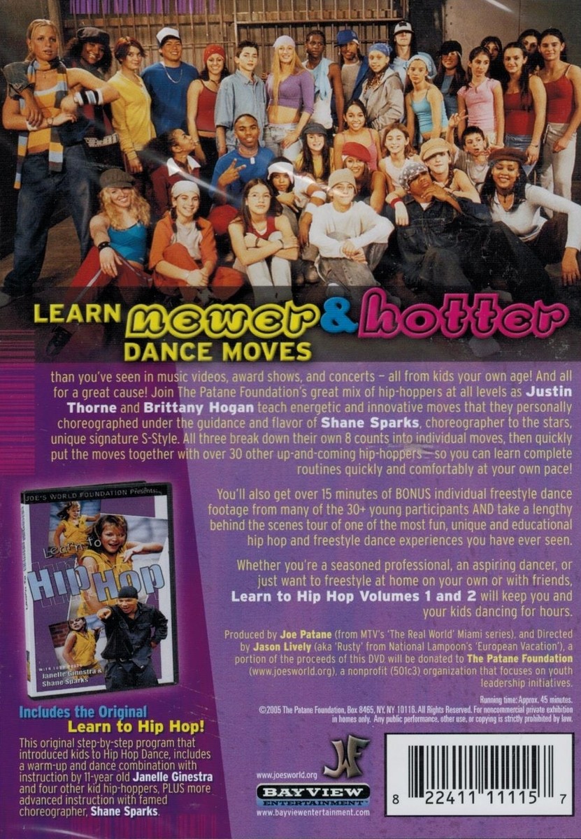 Learn To Hip Hop Vol. 1 And 2 (DVD, 2005) New, Justin Thorne