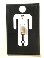 Manhood Naughty Gag Gift Light Switch Cover Plate Novelty Nude Naked Man Funny