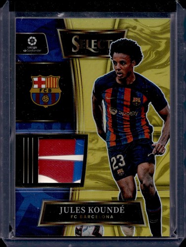 2022-23 Panini Select La Liga Gold Patch JULES KOUNDE #'/10 FC Barcelona #SW-JKO
