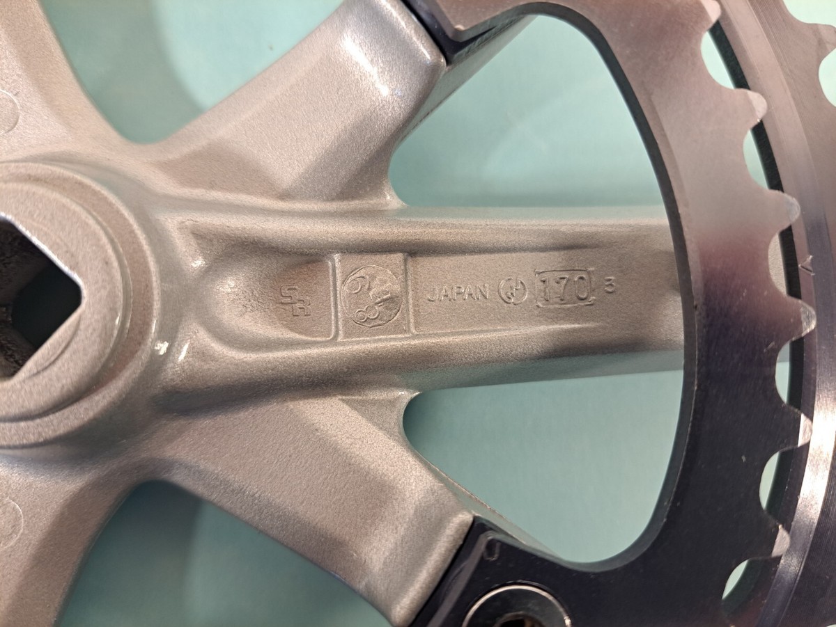 Vintage 1989 SR Sakae Edge OvalTech 52/42 Chainring w Right