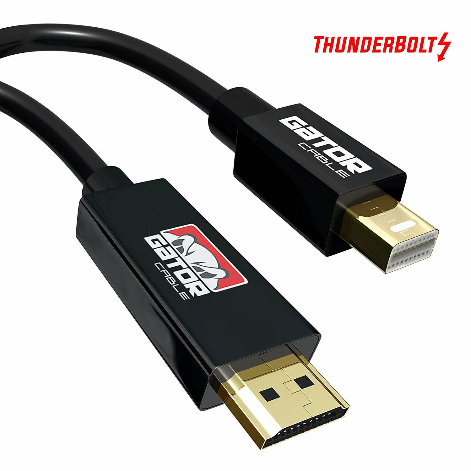 Mini Display Port DP Thunderbolt to HDMI HD Cable Adapter 4K MacBook Surface 6FT