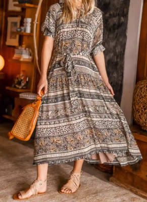 chinese dress ladies Melody Floral Maxi Dress main image 1
