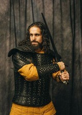 Halloween Genuine Leather Witcher Armor Adjustable Strap Cosplay Fantasy Armor