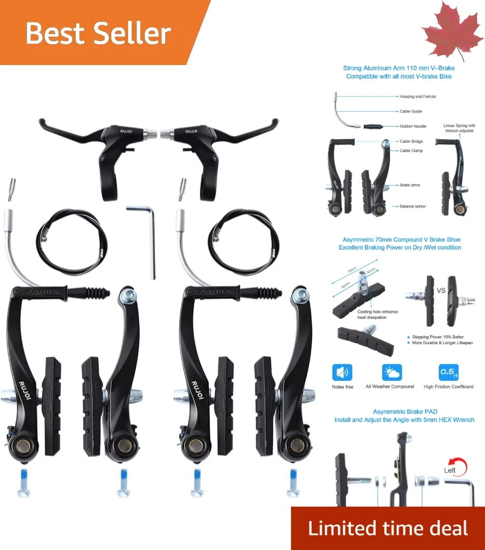 Premium Mountain Bike V Brakes Set High Performance Complete 2