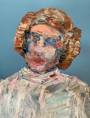 Original Abstract Princess Leia Star Wars Scifi Portrait Wall Art Painting Ebay