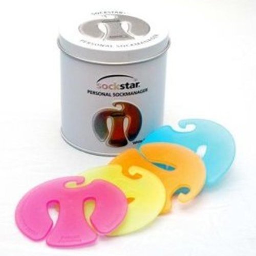 SOCKSTAR SOCKENKLAMMERN 20 Stück in 4 Farben in der White Edition Präsentdose - 第 1/10 張圖片