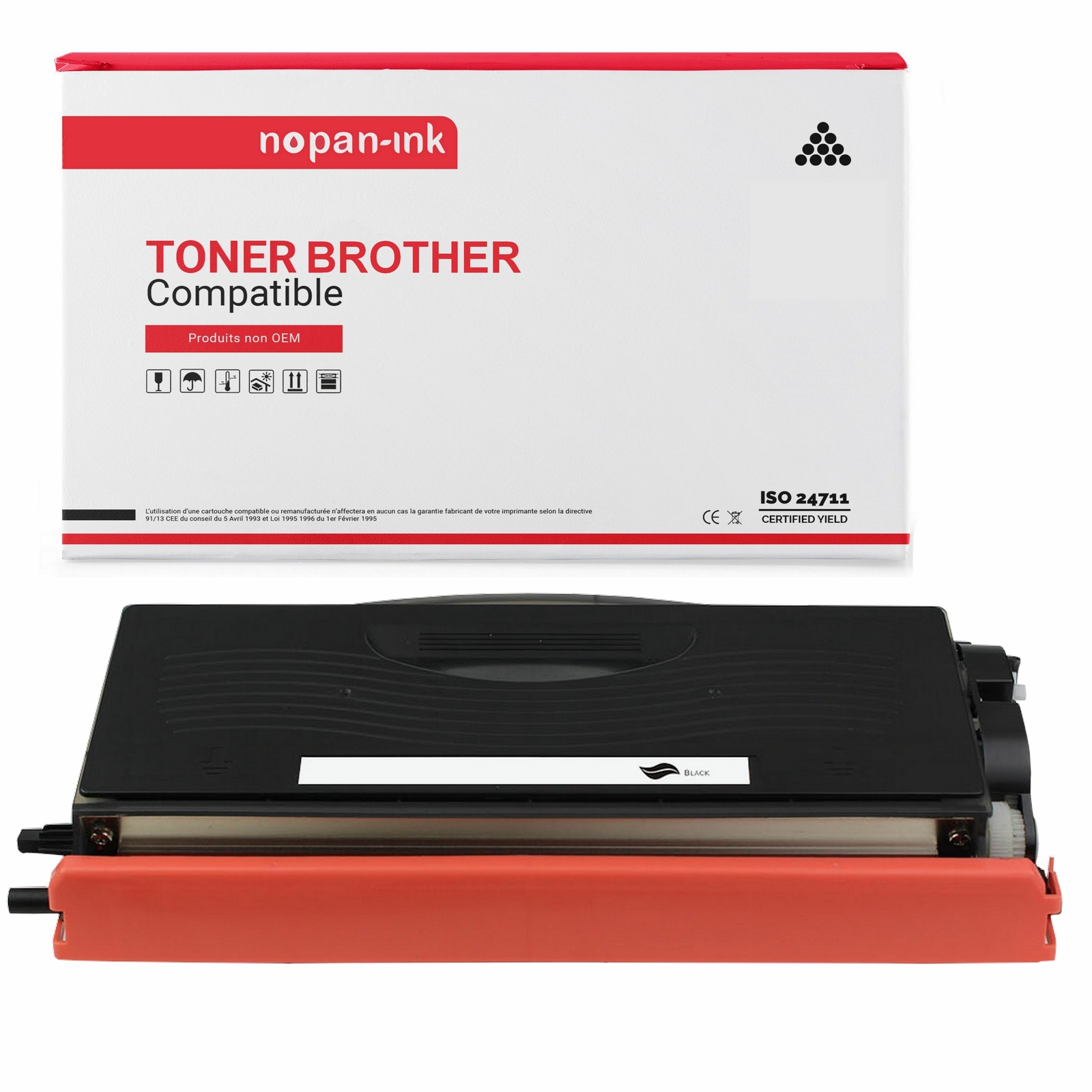 Toner TN3170 compatible Brother noir pour supprimer les lignes noires sur papier
