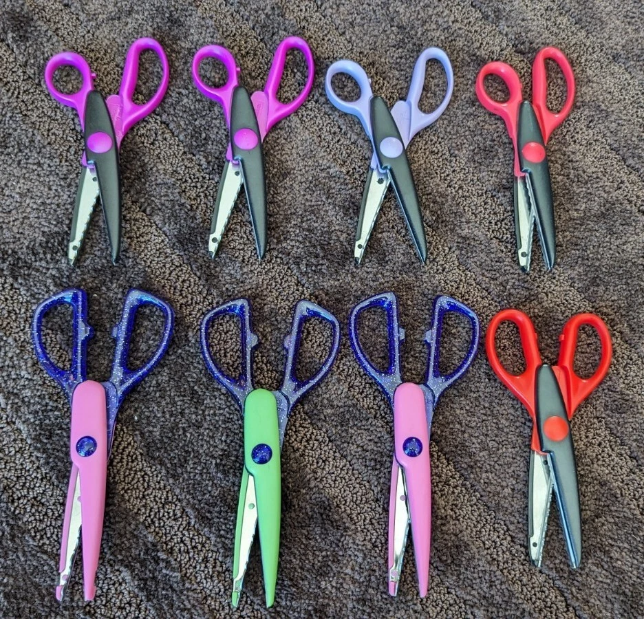 Fiskars Paper Edger Craft Scissors Scrapbook Scallop Majestic Pinking Lot Of 8 - Image 3 of 3