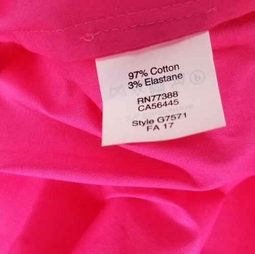 J Crew Factory Womans Size 6 Pink Ruffle Bib Sleeveless Top Casual Business Care - Picture 7 of 7