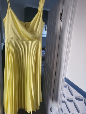 Asos Closet London Yellow Midi Dress | eBay UK