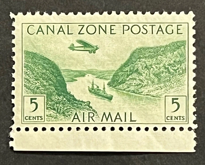 Travelstamps: 1931 Canal Zone Stamps Scott #C7, 5¢ Airmail Mint MNH OG - Image 2 of 4