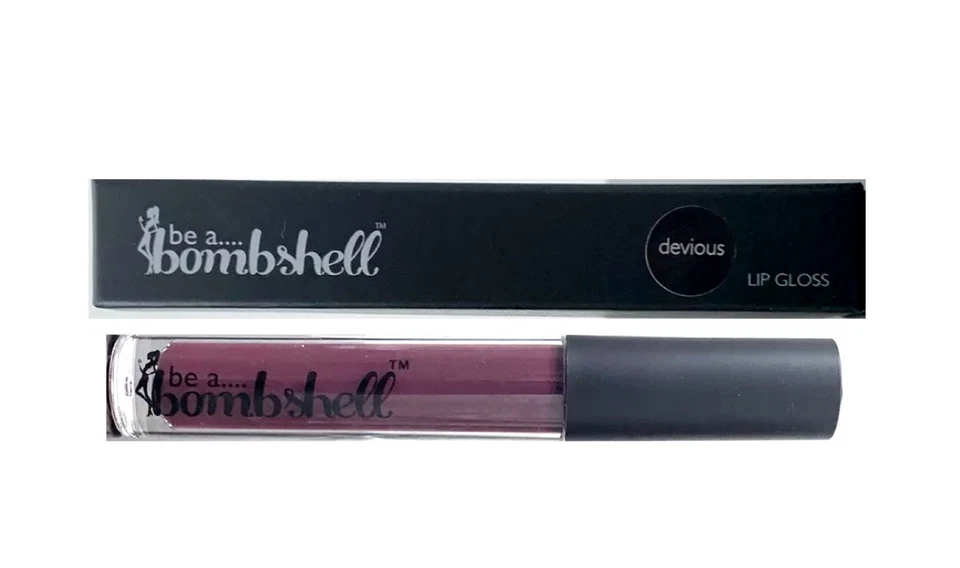 BE A BOMBSHELL - DEVIOUS, High Shine Liquid Lip Gloss Lipstick - Purple Mauve - Image 2 of 4