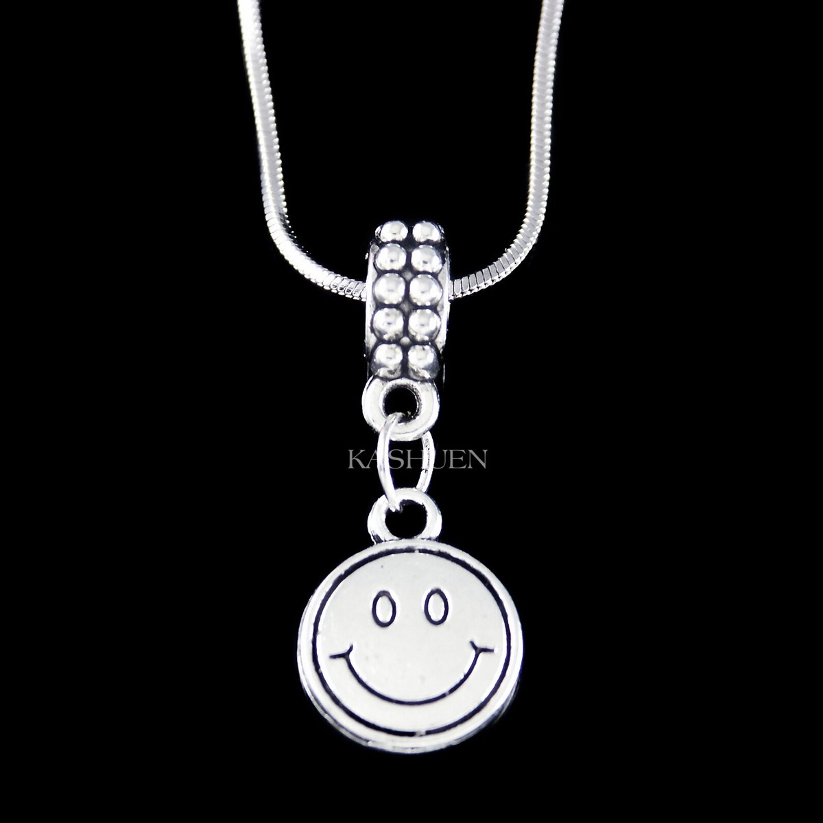 Smiley Face~ Smiling Happy Symbol Charm Necklace Bangle Keychain