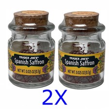 2x Trader Joe's  Spanish Selected Saffron Threads  2 glasses 02/2028