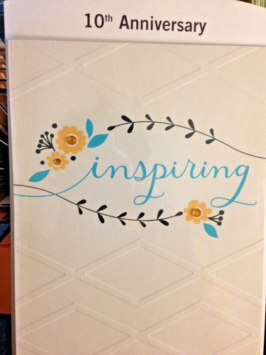 10TH ANNIVERSARY CARD, for FRIENDS on THEIR 1OTH Wedding Annv. 12 Choices 56A - Picture 25 of 28