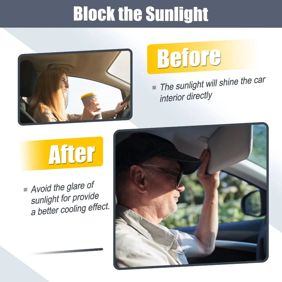 2005-2015 For Toyota Tacoma Gray Sun Visor LH Driver & RH Passenger Side 1 Pair Foto 3 de 4