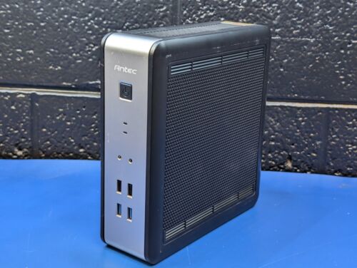 *No Power Adapter* Antec ISK110 VESA-U3 Small Form Case Black/Silver - Picture 4 of 9