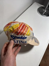 Vintage Cycling Hat Cap Rossin Festina 70/80 NOS Eroica