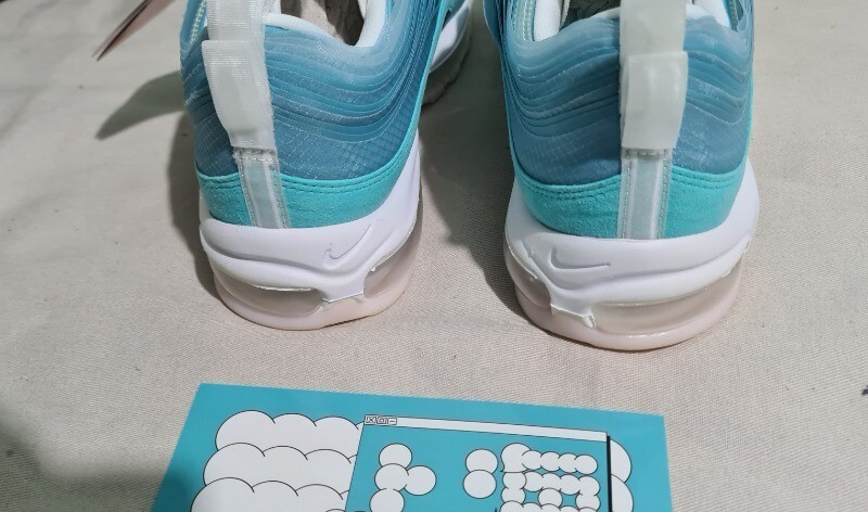 NIKE AIR MAX 97 ON AIR SHANGHAI KALEIDOSCOPE BLUE SNEAKERS  display picture 3