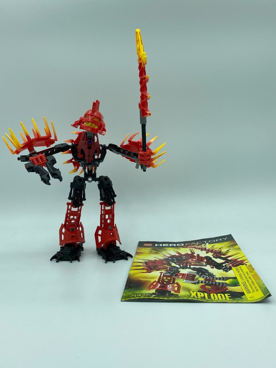 LEGO HERO Factory: XPlode (7147) 99% complete (ammo piece missing