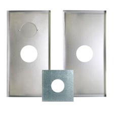 Chimney Register Closure Plate Galvanised Steel for Wood or Multifuel Stove Flue