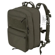 KRYDEX D3 Flatpack Tactical Expandable Backpack Multipurposed MOLLE Ranger Green