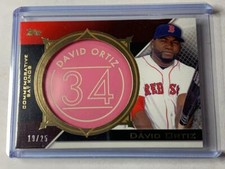 David Ortiz 2015 Topps Commemorative Pink Bat Knob #CBK-16  #/25