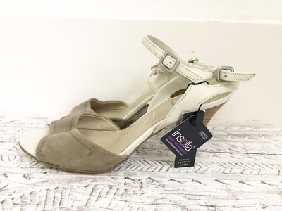 Ladies M&S Autograph Cream Beige Heeled Sandals. Size 5. BNWT. Summer | eBay