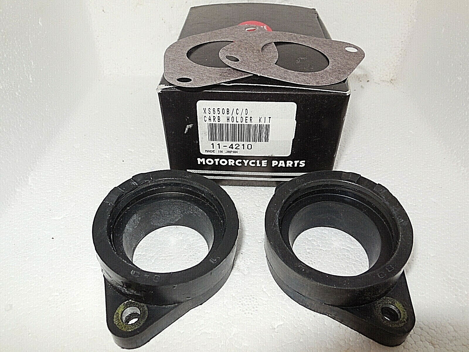 7477 XS650 intake manifold boots Yamaha Twin K&L Carb Holders New 11