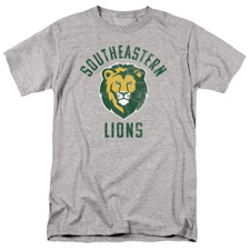 Southeastern Adult T-Shirt Lions and Lady Lions Logo, Athletic Heather, S-5XL