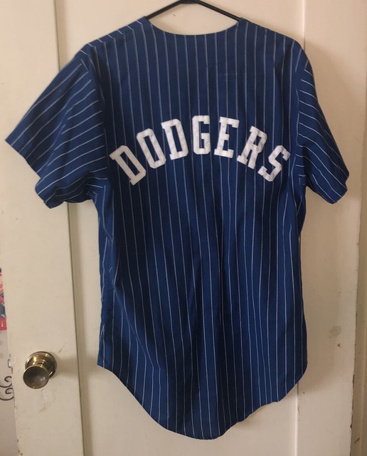pinstripe dodger jersey