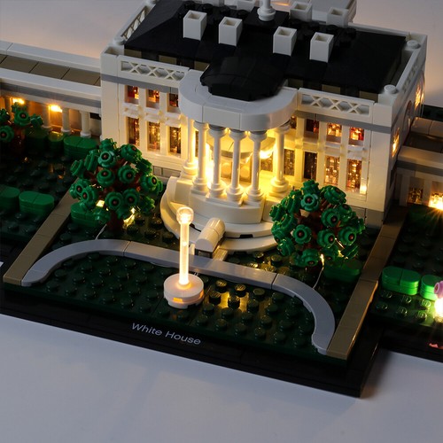 LED Light Kit For Architecture The White House LEGOs 21054 Lighting Set - Picture 8 of 12