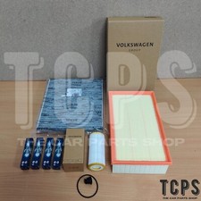 FOR VW GOLF R 2.0 TSI PETROL MK7 2013+ GENUINE OEM FILTER KIT WITH BOSCH PLUGS